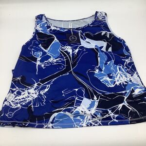 The Bubble Womens GG Tank Top Blue Size Medium‎ NWT